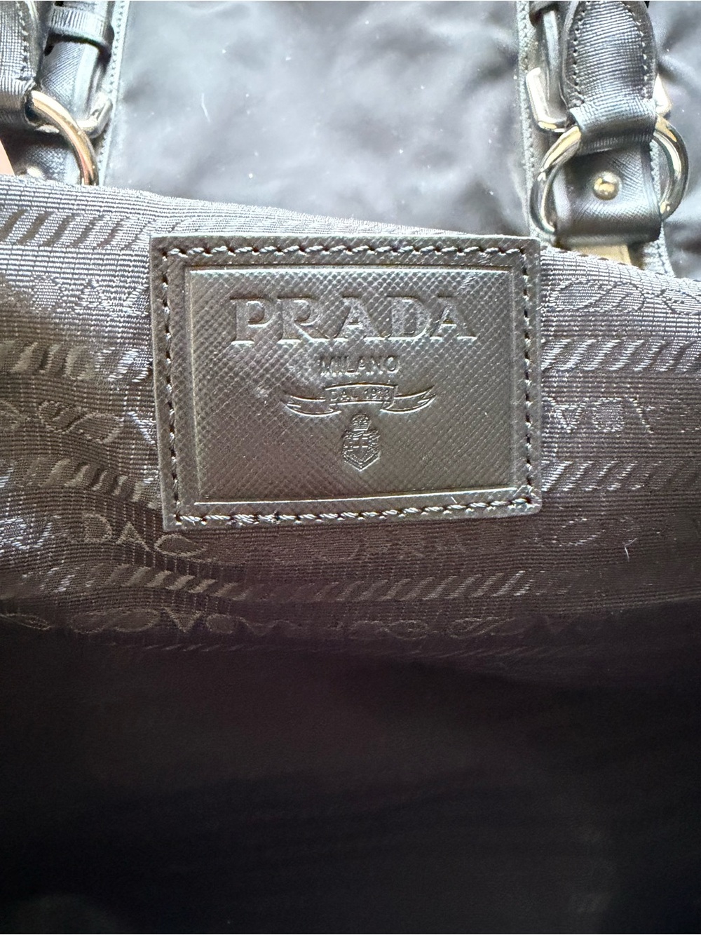 Prada Weekender Duffle Bag Tessuto Large Black $3800 - Picture 3 of 10